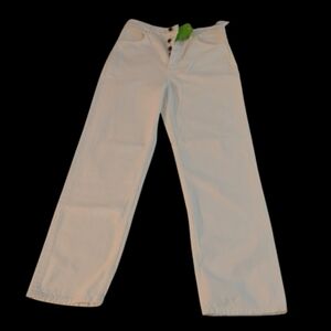 Mara Hoffman White Organic Cotton High-Rise Jeans – Size 6